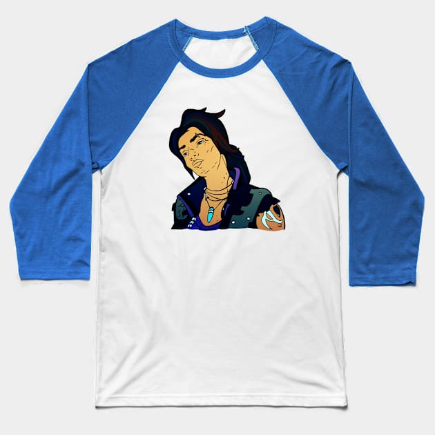 Amara the Siren Baseball T-Shirt by Digital GraphX